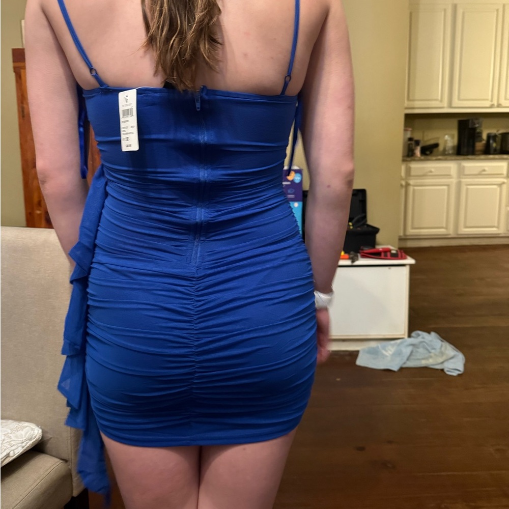 Blue cocktail dress